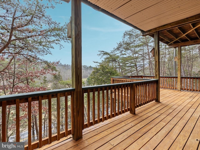 view of wooden terrace