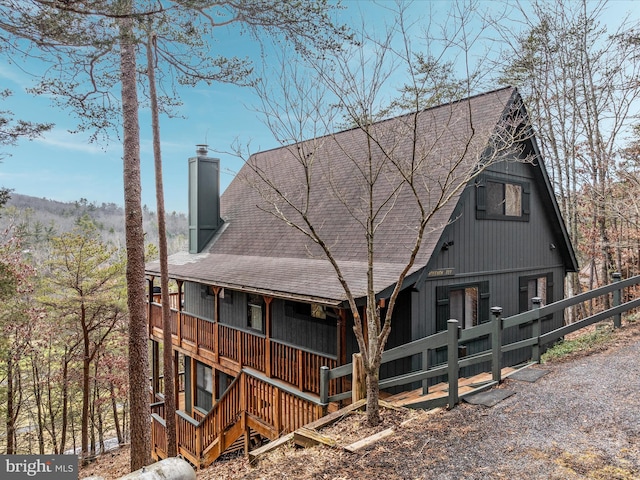 view of rear view of house