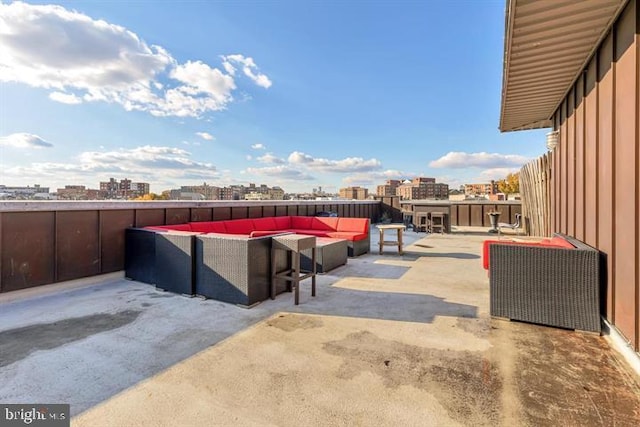 view of patio with outdoor lounge area