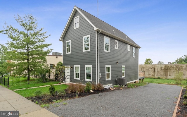 view of property exterior featuring cooling unit