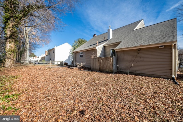 view of rear view of property