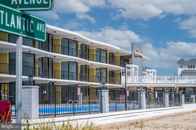 exterior space featuring a community pool