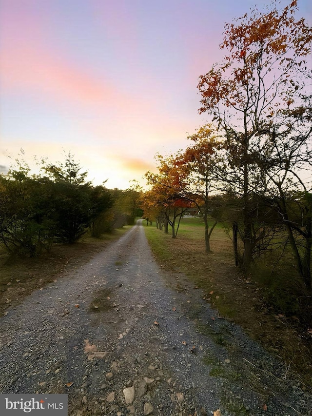 view of road