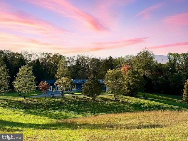 surrounding community featuring a yard