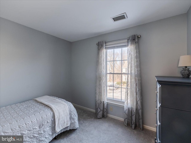 bedroom with carpet floors