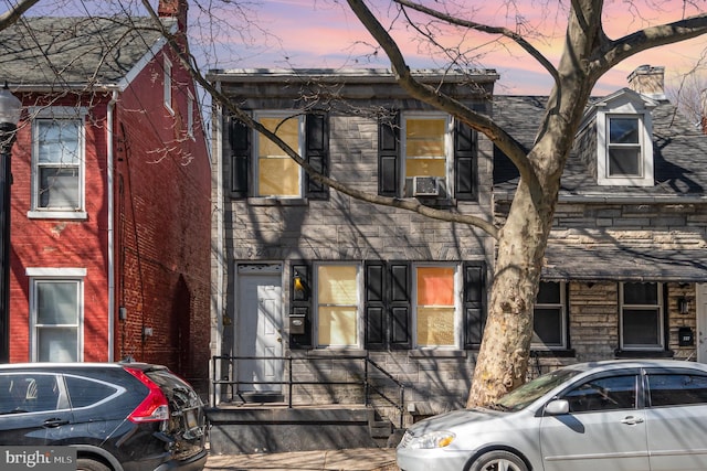 view of front of property with stone siding