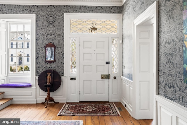 entryway featuring light wood-type flooring