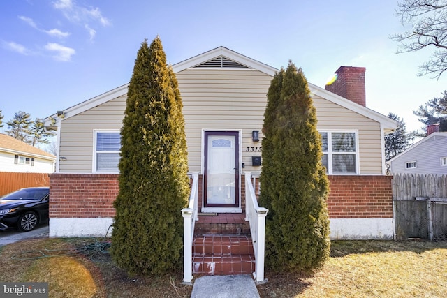 view of front of home