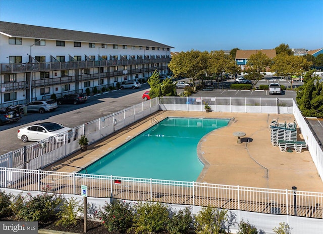 view of pool with a patio area