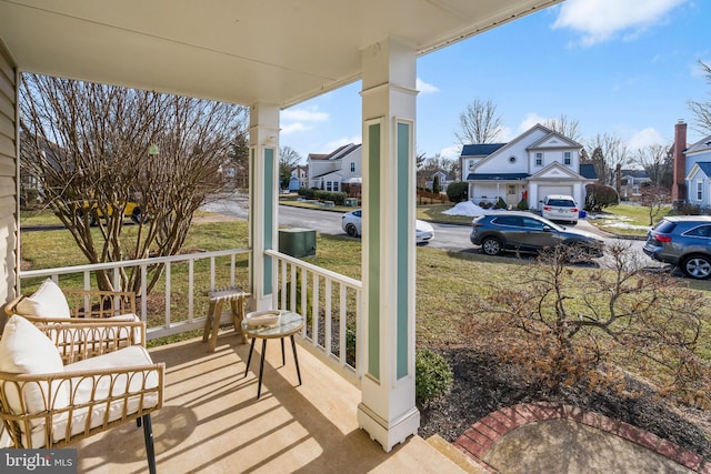 view of patio / terrace featuring covered porch