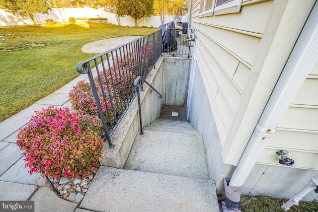 view of staircase