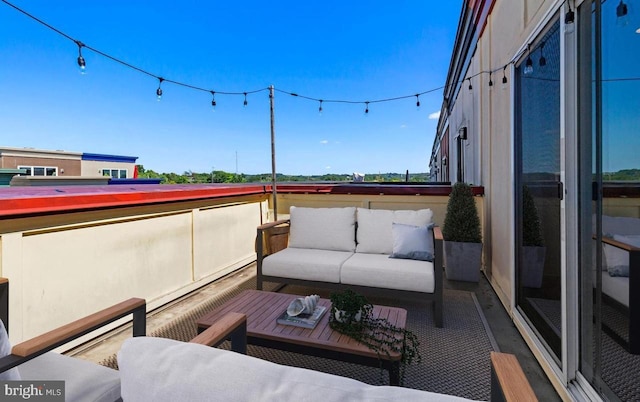 balcony featuring outdoor lounge area