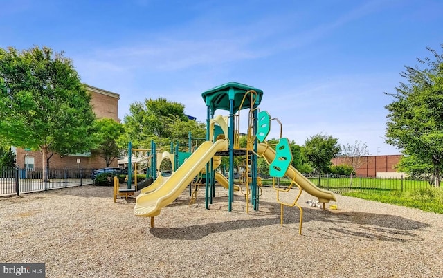 view of jungle gym