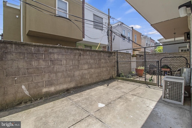 view of patio / terrace featuring central AC