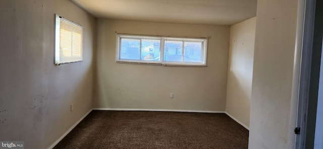 carpeted empty room featuring a wealth of natural light