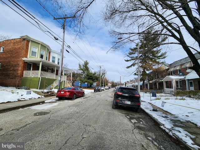 view of road