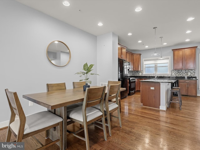 dining room featuring dark hardwood / wood-style floors