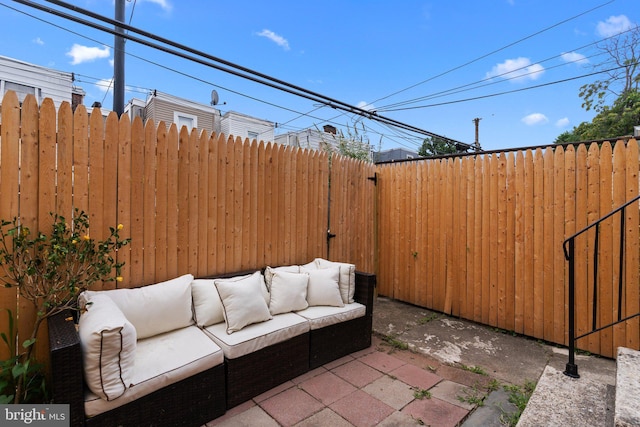 view of patio / terrace with outdoor lounge area