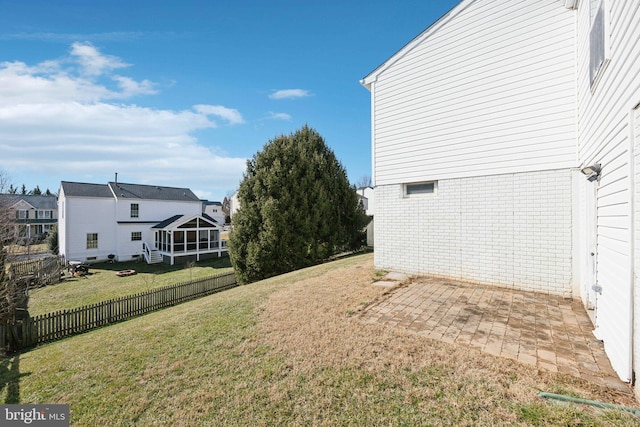 view of yard featuring a patio