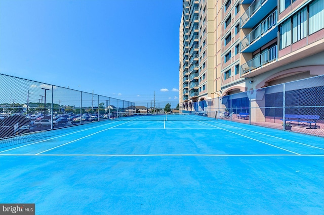 view of sport court