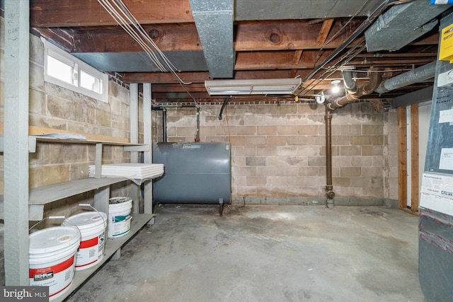 view of basement