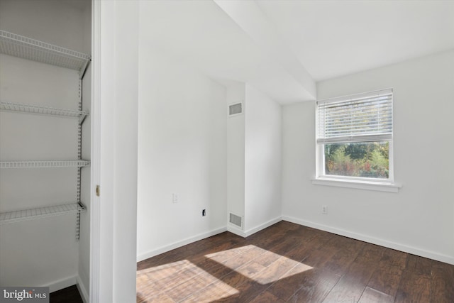 interior space featuring dark hardwood / wood-style flooring