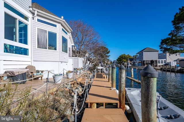 10434 New Quay Rd, Ocean City, MD 21842 - view of dock featuring a water view and a residential view
