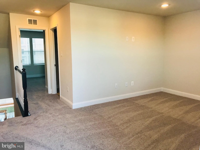 view of carpeted empty room