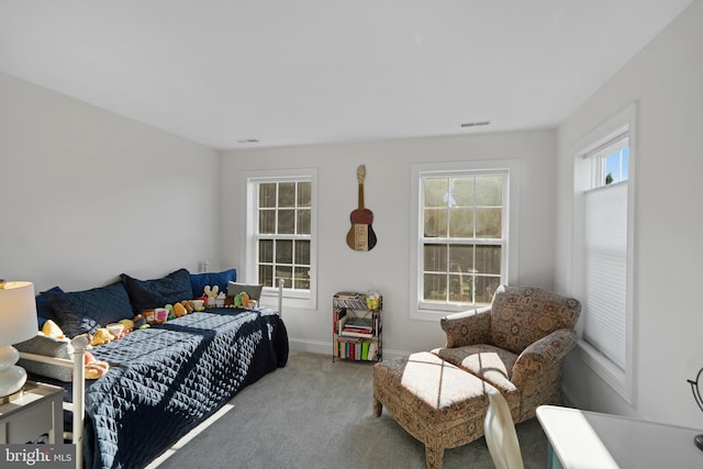 bedroom featuring carpet floors