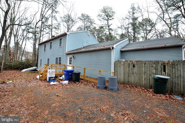 view of back of property