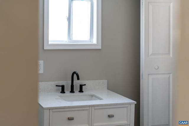 bathroom with vanity