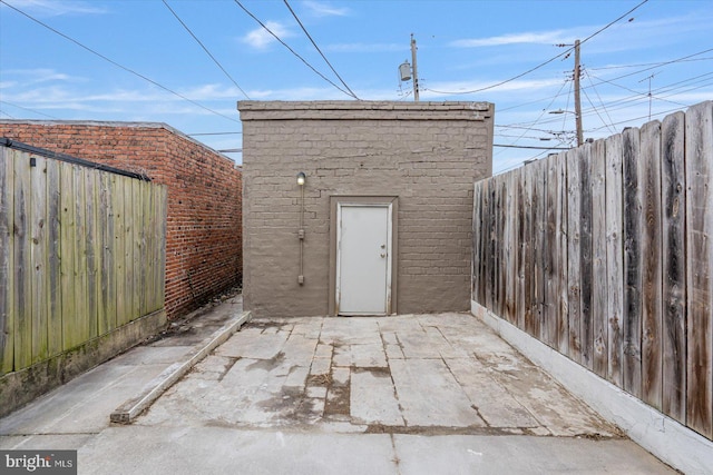 view of outbuilding