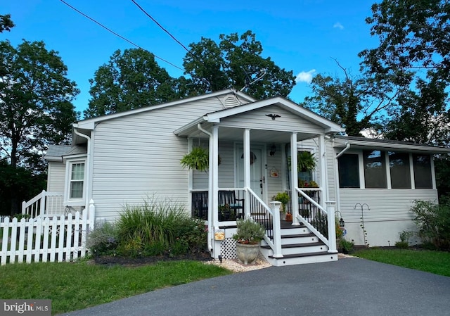 view of bungalow