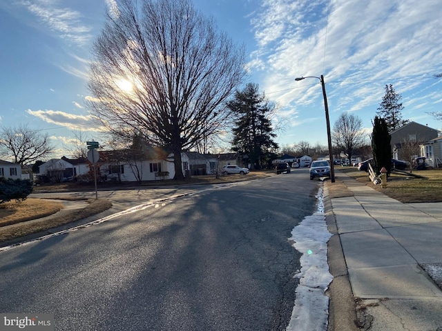 view of road