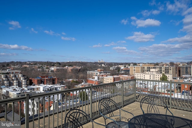 view of balcony