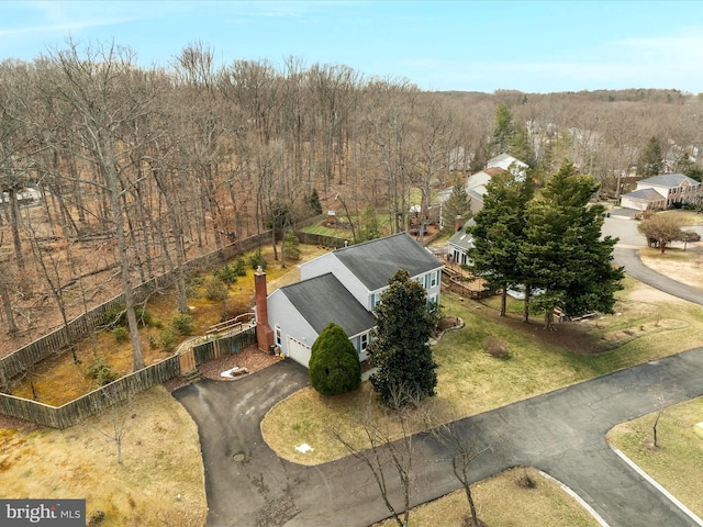 birds eye view of property