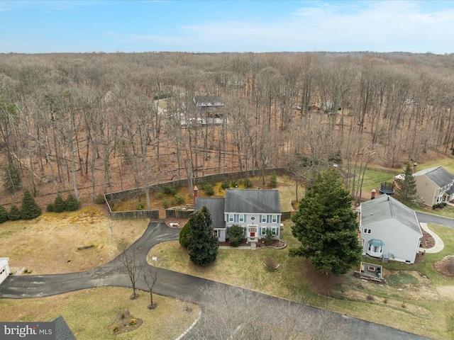 birds eye view of property