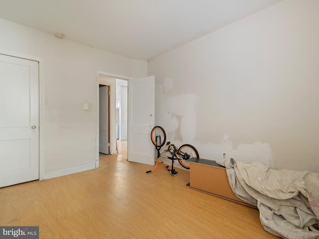 misc room featuring light wood-type flooring