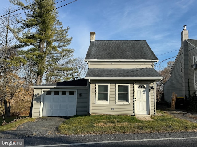 view of front of home featuring a garage