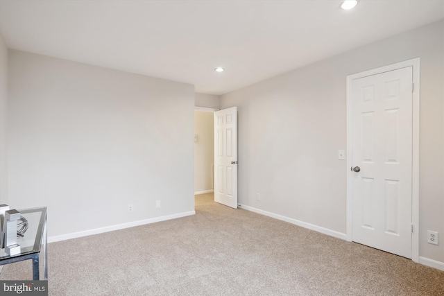 view of carpeted empty room