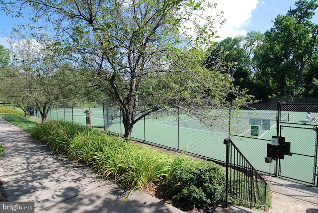 view of sport court