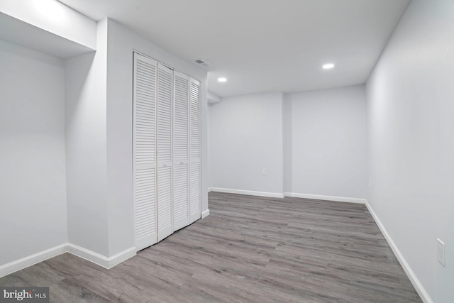 interior space with wood-type flooring