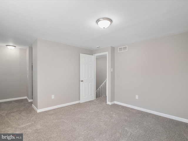 view of carpeted empty room