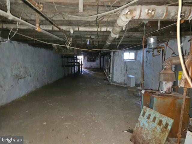 view of basement