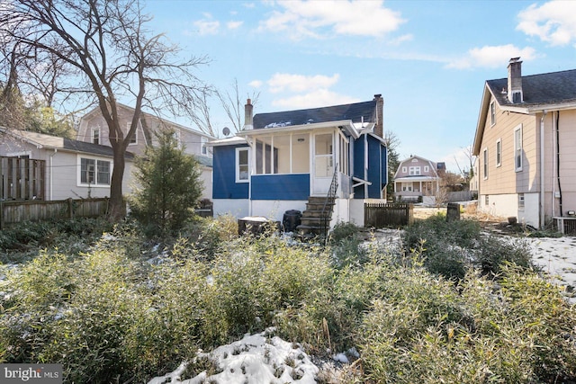 view of bungalow-style home