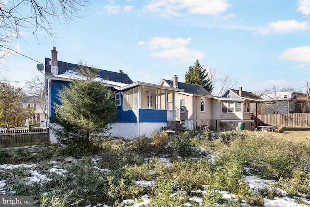 view of rear view of house