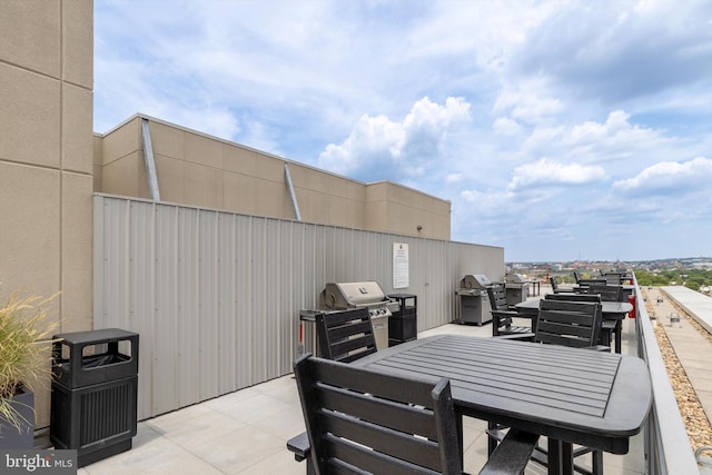 view of patio / terrace with grilling area