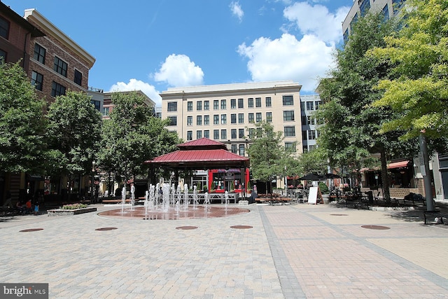 view of community featuring a gazebo