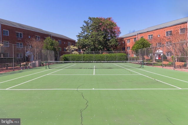 view of sport court