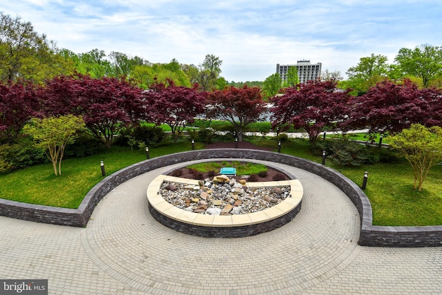 view of home's community featuring a yard